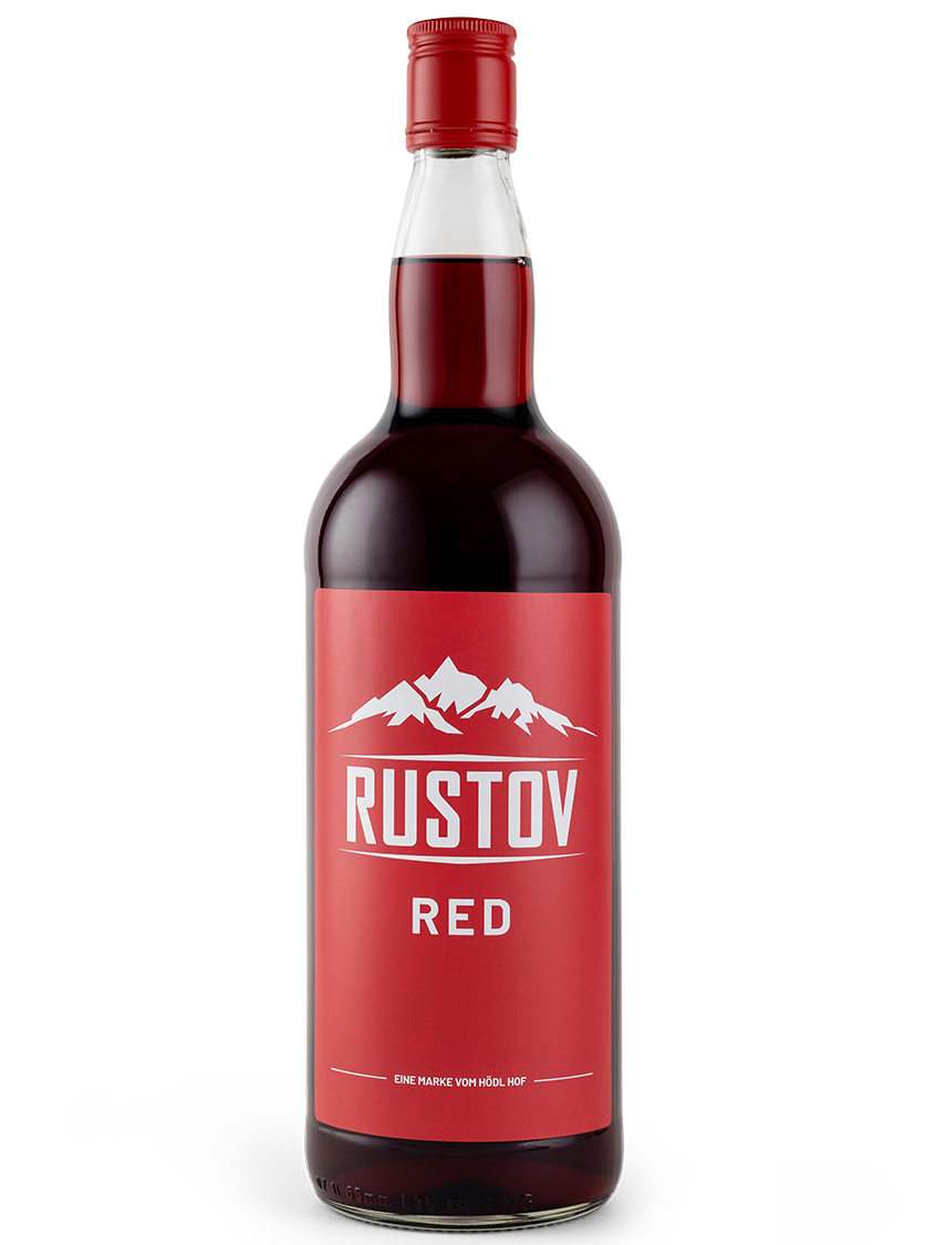 Rustov Red Roter Vodka | Vol. 16% | 1,0l