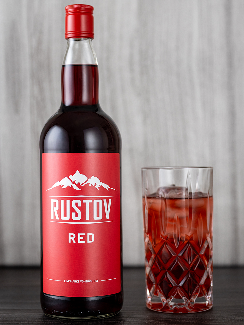 Rustov Red Roter Vodka | Vol. 16% | 1,0l