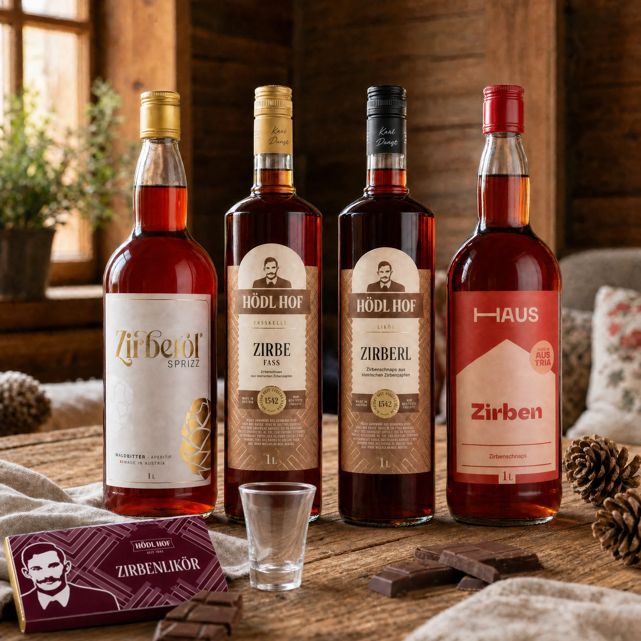 Zirbenschnaps Premium Vorteil-Set