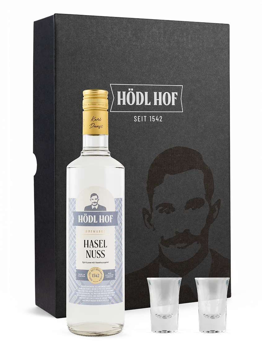 Hödl Hof Geschenkset Haselnuss Schnaps | 0.7 l 