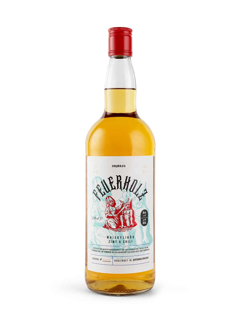 Feuerholz Whiskylikör mit Zimt & Chilli | 33% Vol. | 1,0l