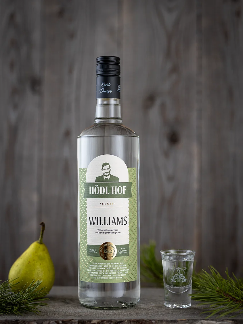 Hödl Hof Williams 38% Schnaps | 38% Vol. | 1,0l